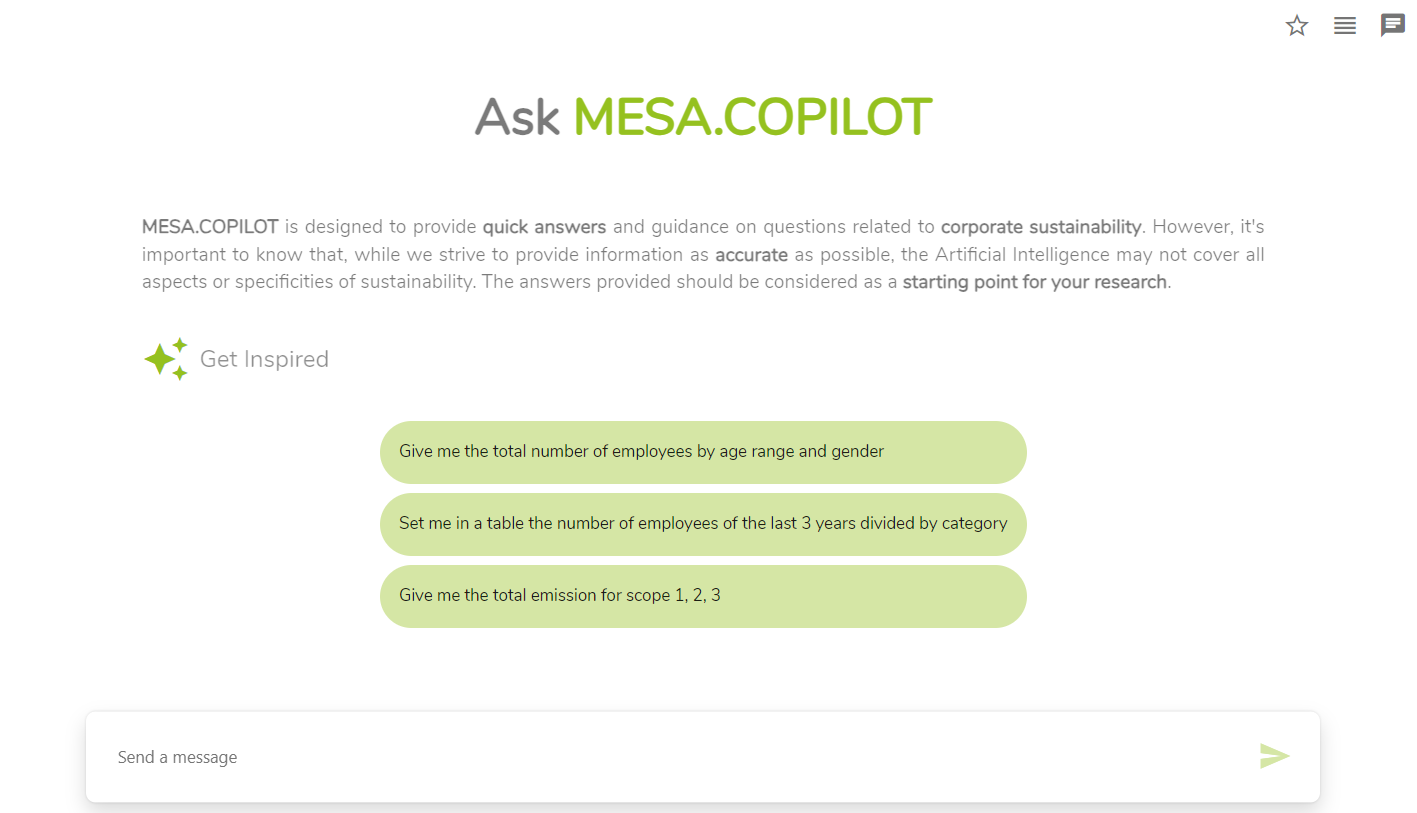 MESA COPILOT for ESG